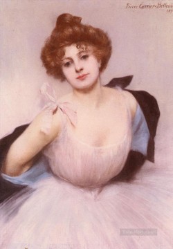 Portrait Of A Dancer ballet dancer Carrier Belleuse Pierre Oil Paintings